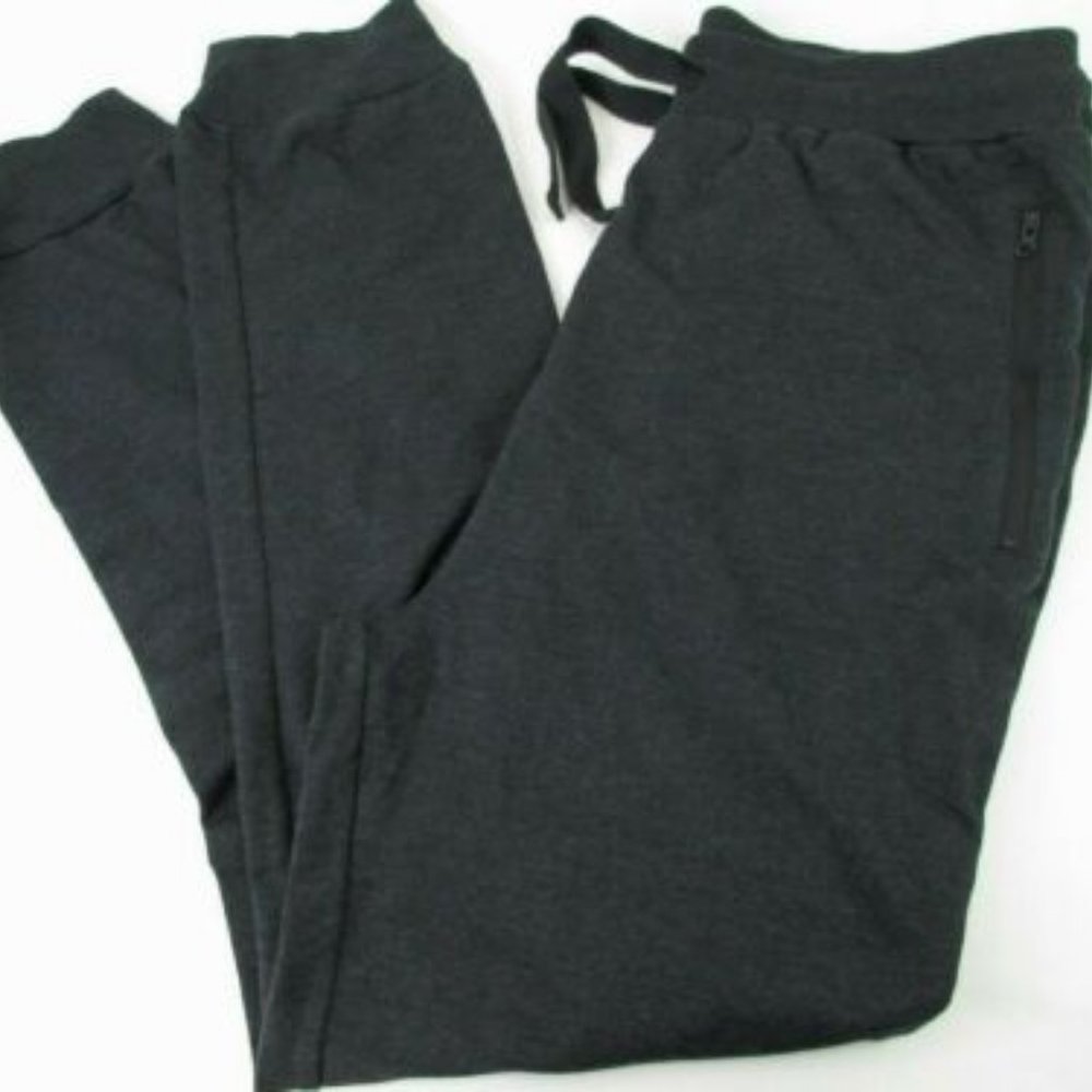 Black Zip Pocket Wicked Stitch Jogger Sweatpants